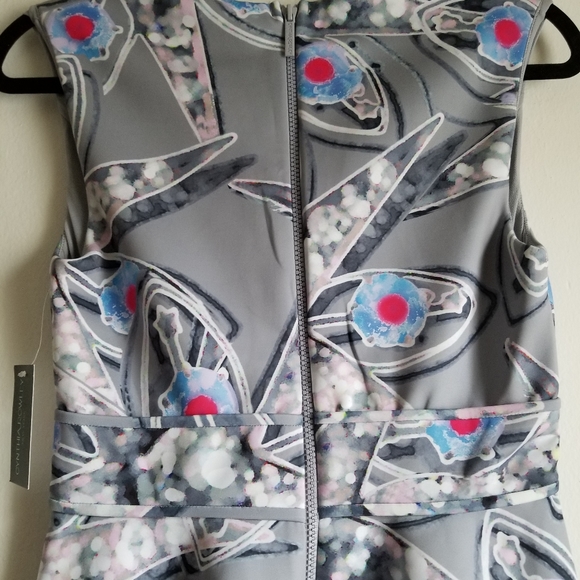 Cynthia Rowley Abstract Neoprene Scuba Skate Dress - Picture 5 of 6